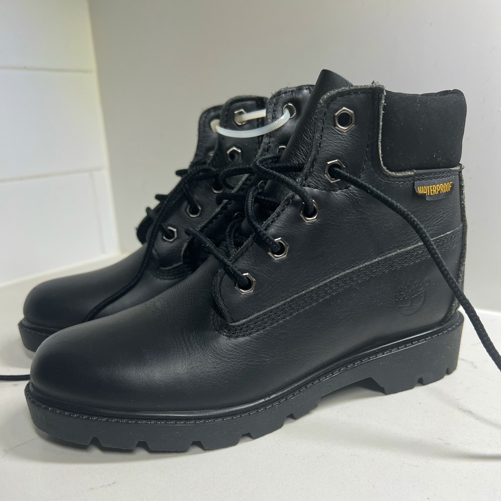 Timberland  Black Leather Waterproof Boots